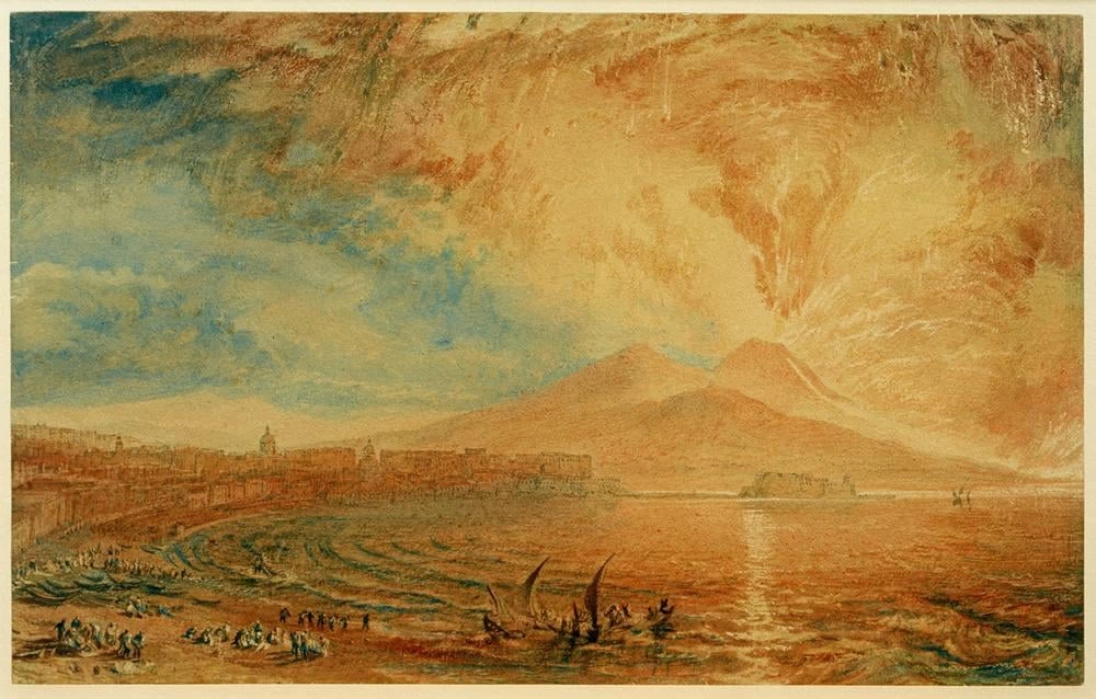 Baia di Napoli, il Vesuvio, 1817 - Birkenhead, Williamson Art Gallery And Museum